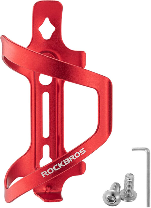 689bf9dec37c17026a6905bb1122ecafbc970710b6896db7538cd.jpg ROCKBROS Bike Water Bottle Holder Alloy Aluminum Bicycle Water Bottle Cage Brackets Bike Cup Holder for Road Mountain Bikes Black