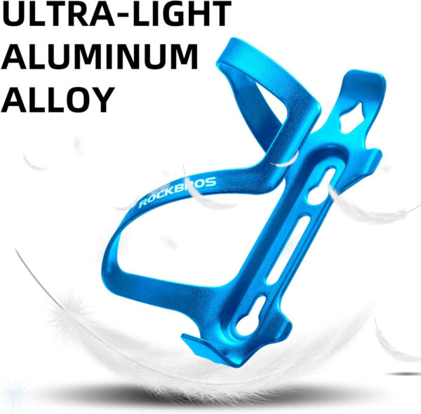 689bf9e72c4b20e1c6fb730e7b128dc2075cd49d44a6a80d07931.jpg ROCKBROS Bike Water Bottle Holder Alloy Aluminum Bicycle Water Bottle Cage Brackets Bike Cup Holder for Road Mountain Bikes Black