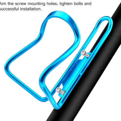 689bfa1ec3dc15b2472188e23fef9d349280f6ef60cc289c730da.jpg FiveBox Aluminum Alloy Biking Bicycle Water Bottle Cage Holder, Cycling Bike Water Bottle Cage