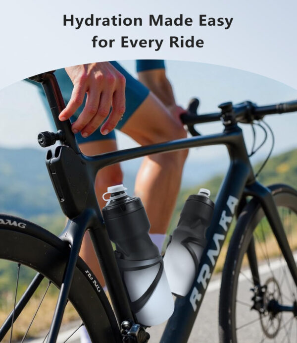 689bfa4e44c9fcbb27fc3f16747700157f3deff34e8aba0c7a80f.jpg Bike Water Bottle Holder - 1.3 Oz Ultralight & Sturdy Bike Cup Holder, Bicycle Drink Cage, Cycling Bike Water Bottle Cage with Screw Tool, for 2.75-3.94" Bottles