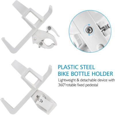 689bfaf00a3b099ed23f45b2ffb725df3f38f1689634f0b6bfe77.jpg Accmor Bike Water Bottle Holders No Screws, Universal Bike Cup Holder, 360 Degree Rotatable Bike Water Bottle Cage, Water Bottle Holders for Kids Bike Adult Bike, Black