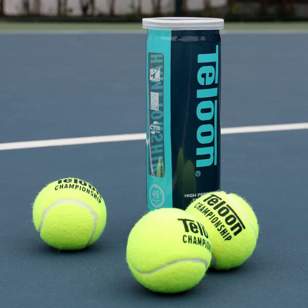 689bfe8bc5608830fbc0bee77cb177cb66e64c3795b3f7730bf64.jpg Teloon Championship Tennis Balls - Extra Duty - Regular Duty Felt Pressurized Tennis Balls