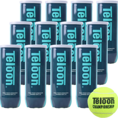 689bfe96021b4643dabbda8ea4b090b610b2074816b15d1a22d33.jpg Teloon Championship Tennis Balls - Extra Duty - Regular Duty Felt Pressurized Tennis Balls