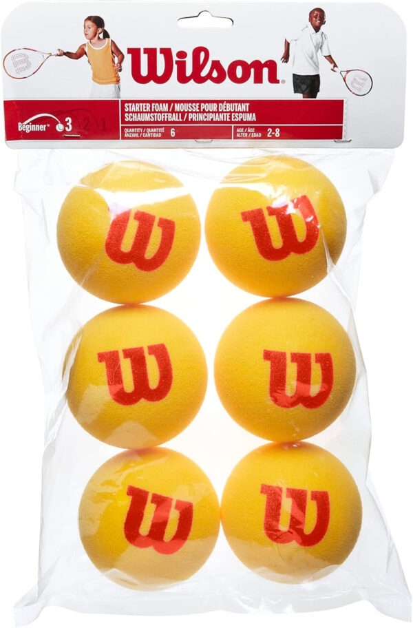 689bff2fc30330db70721faf824e09084778fbdaca254a2645bb3.jpg Wilson Starter Foam Tennis Balls, Yellow/Red