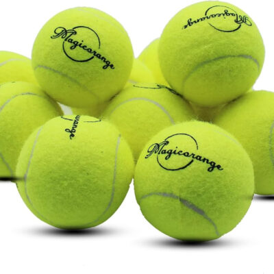 689c003dd7af65666c5554cdae22c18fb46c95c4884cfe3b52ec2.jpg Magicorange Tennis Balls, 12 Pack Advanced Training Tennis Balls Practice Balls, Come with Mesh Bag for Easy Transport, Good for Beginner Training Ball