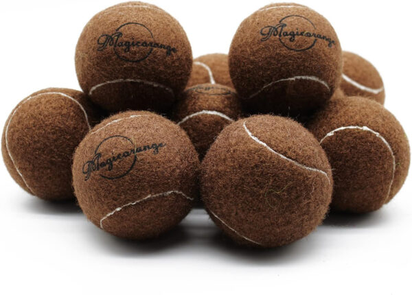 689c00428d0376db4a182681a874e404d4c67177029e35d82deee.jpg Magicorange Tennis Balls, 12 Pack Advanced Training Tennis Balls Practice Balls, Come with Mesh Bag for Easy Transport, Good for Beginner Training Ball