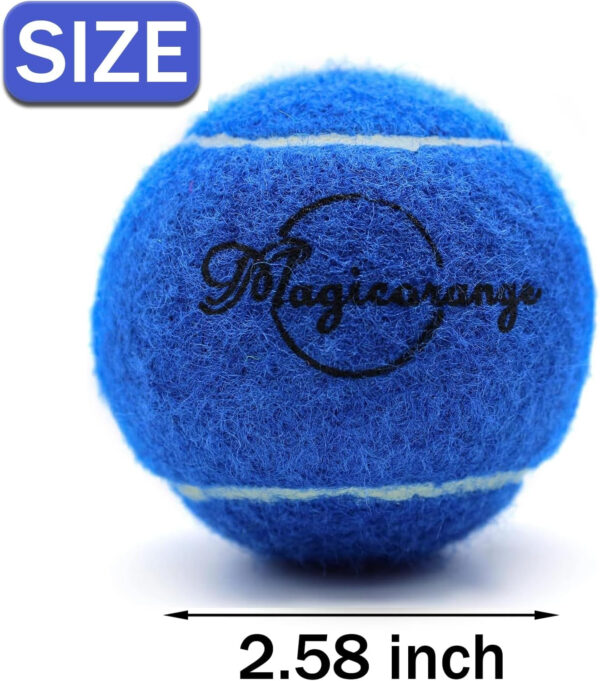 689c005267e9a5aa57c4b8fbc1f63c2e4d4142f85b374ae466746.jpg Magicorange Tennis Balls, 12 Pack Advanced Training Tennis Balls Practice Balls, Come with Mesh Bag for Easy Transport, Good for Beginner Training Ball