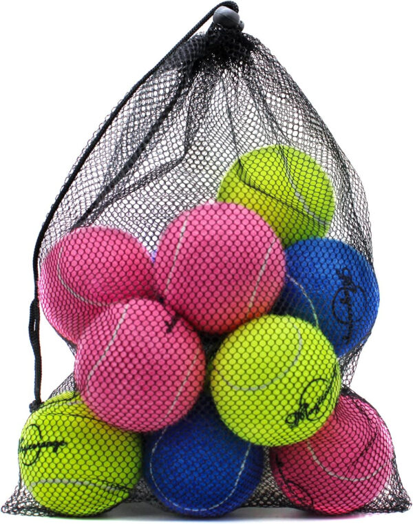 689c007119755768ed812de854c20f1c4d6d4e87ced27673bbd15.jpg Magicorange Tennis Balls, 12 Pack Advanced Training Tennis Balls Practice Balls, Come with Mesh Bag for Easy Transport, Good for Beginner Training Ball