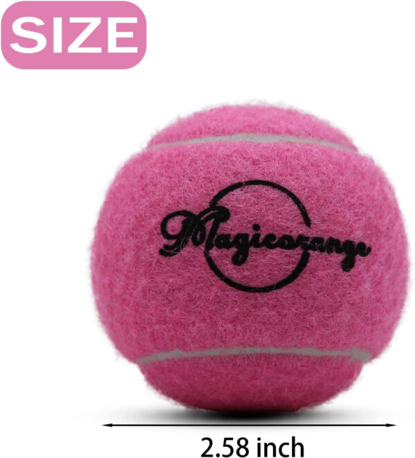 689c0072bfbb8df6d52e1f611d58e488fcad9b6ad3ae36e3dbc23.jpg Magicorange Tennis Balls, 12 Pack Advanced Training Tennis Balls Practice Balls, Come with Mesh Bag for Easy Transport, Good for Beginner Training Ball