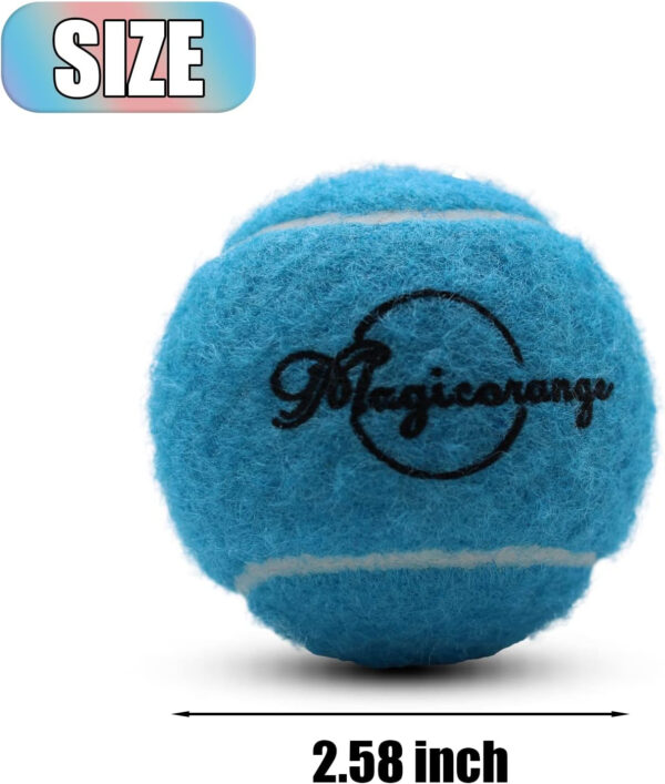 689c007c55a58af5bdb9b6c089e122f02cb32fef3c86dd7172a3b.jpg Magicorange Tennis Balls, 12 Pack Advanced Training Tennis Balls Practice Balls, Come with Mesh Bag for Easy Transport, Good for Beginner Training Ball
