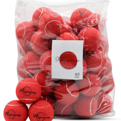 689c017adb6ceca8fbbd897ff39f8bb69eaaddf83f3bddcc0a598.jpg Magicorange Tennis Balls, 60 Pack Advanced Training Tennis Balls Practice Ball, Pet Dog Playing Balls,Good for Beginner Training Ball