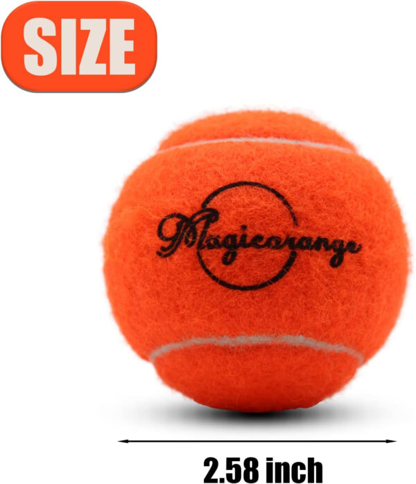689c01ae12f96deb3bb50f9f9cd0063f2a60713beb382782a3b73.jpg Magicorange Tennis Balls, 60 Pack Advanced Training Tennis Balls Practice Ball, Pet Dog Playing Balls,Good for Beginner Training Ball