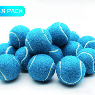 Tennis Balls, 18 Pack Training Tennis Balls Practice Balls with Mesh Bag for Easy Transport, Pet Dog Playing Balls, fit for Beginner Training Ball