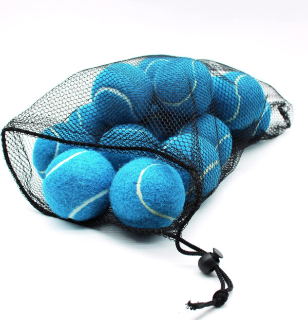 Tennis Balls, 18 Pack Training Tennis Balls Practice Balls with Mesh Bag for Easy Transport, Pet Dog Playing Balls, fit for Beginner Training Ball