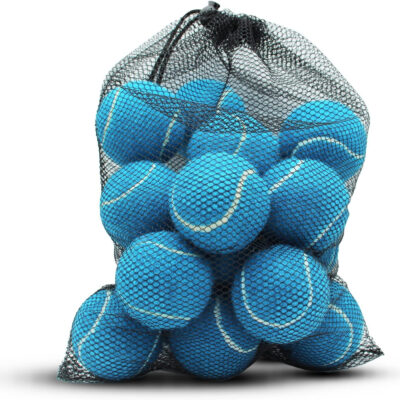 Tennis Balls, 18 Pack Training Tennis Balls Practice Balls with Mesh Bag for Easy Transport, Pet Dog Playing Balls, fit for Beginner Training Ball