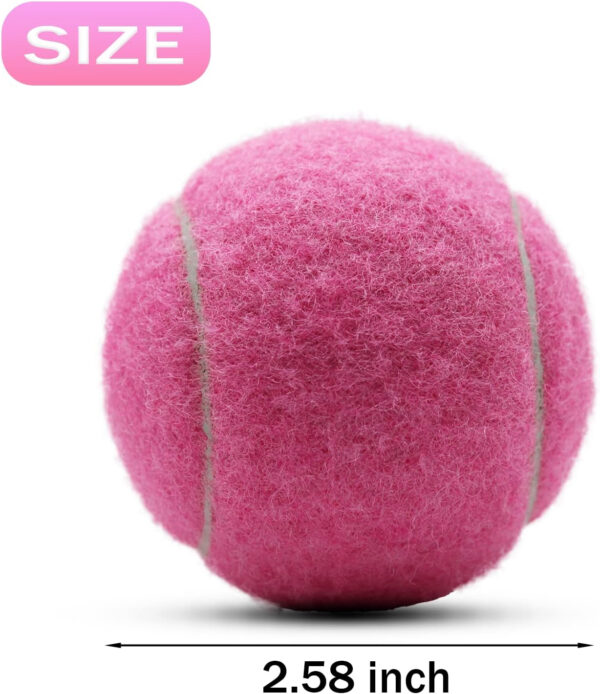 Tennis Balls, 18 Pack Training Tennis Balls Practice Balls with Mesh Bag for Easy Transport, Pet Dog Playing Balls, fit for Beginner Training Ball