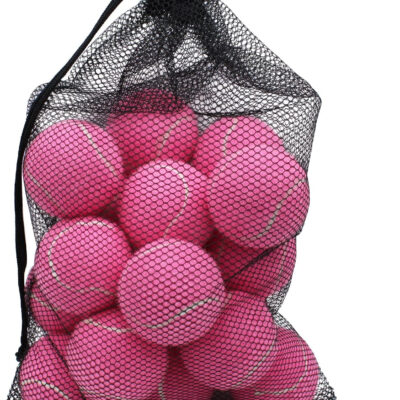 Tennis Balls, 18 Pack Training Tennis Balls Practice Balls with Mesh Bag for Easy Transport, Pet Dog Playing Balls, fit for Beginner Training Ball