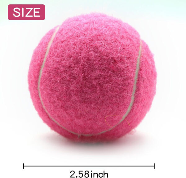 Tennis Balls, 18 Pack Training Tennis Balls Practice Balls with Mesh Bag for Easy Transport, Pet Dog Playing Balls, fit for Beginner Training Ball
