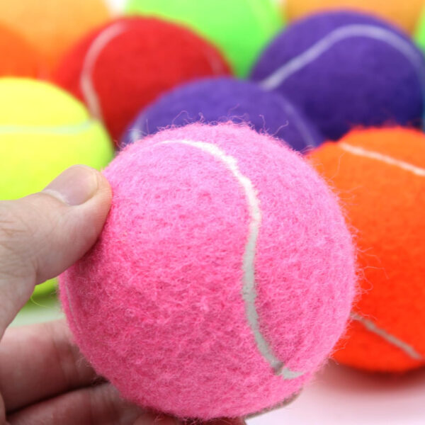 Tennis Balls, 18 Pack Training Tennis Balls Practice Balls with Mesh Bag for Easy Transport, Pet Dog Playing Balls, fit for Beginner Training Ball