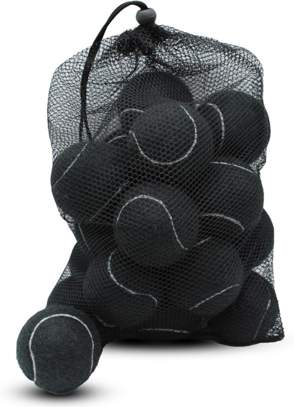 Tennis Balls, 18 Pack Training Tennis Balls Practice Balls with Mesh Bag for Easy Transport, Pet Dog Playing Balls, fit for Beginner Training Ball