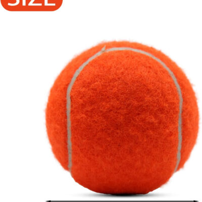 Tennis Balls, 18 Pack Training Tennis Balls Practice Balls with Mesh Bag for Easy Transport, Pet Dog Playing Balls, fit for Beginner Training Ball