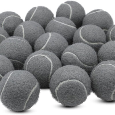 Tennis Balls, 18 Pack Training Tennis Balls Practice Balls with Mesh Bag for Easy Transport, Pet Dog Playing Balls, fit for Beginner Training Ball