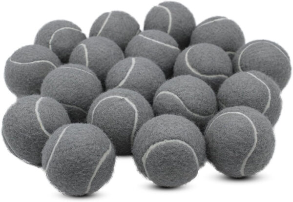 Tennis Balls, 18 Pack Training Tennis Balls Practice Balls with Mesh Bag for Easy Transport, Pet Dog Playing Balls, fit for Beginner Training Ball