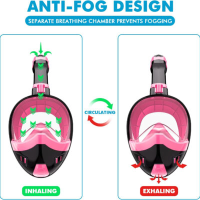 689c2dec14db2baa7a1ee95ed1da890ca71300706da942d4eb9e7.jpg Full Face Snorkel Mask, Snorkeling Gear for Adults Kids with Latest Dry Top Breathing System and Detachable Camera Mount, with 180 Degree Panoramic View