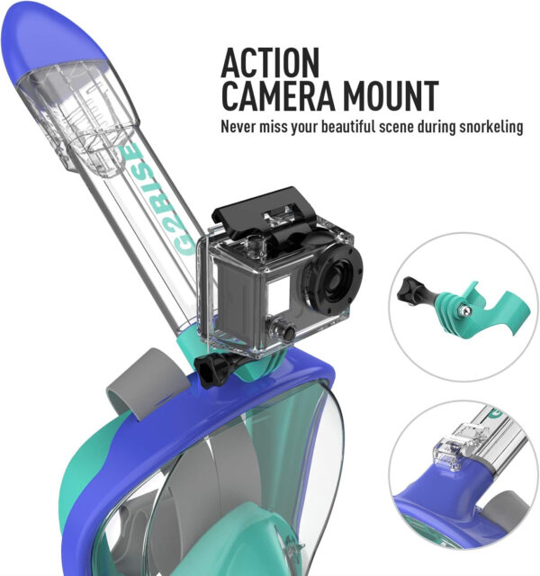 689c2f31d95efe07d42bb0e78f87b1ab7b767ddbbcee4ccf6fcb9.jpg G2RISE Full Face Snorkel Mask Adults Snorkeling Set Gear for Kids with Detachable Camera Mount, Safe Breathing, Anti Fog Anti Leak
