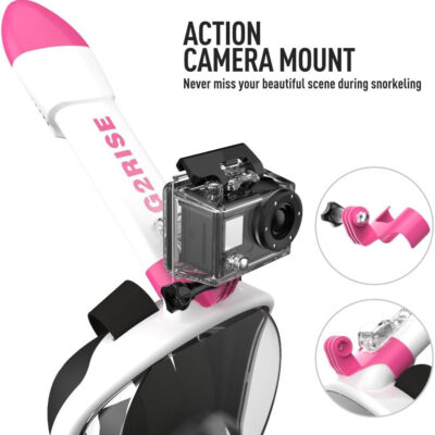 689c2f4b8feae72133f2a0cb81575998e4c179a7c3cfcfb785885.jpg G2RISE Full Face Snorkel Mask Adults Snorkeling Set Gear for Kids with Detachable Camera Mount, Safe Breathing, Anti Fog Anti Leak