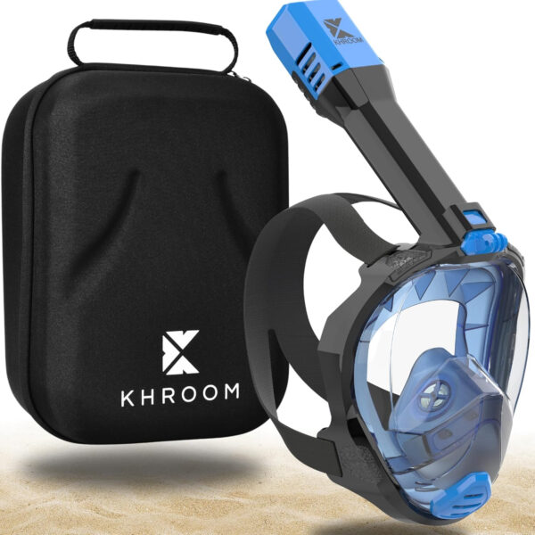 689c2fb906a4b949e82188057d10caf8bb4000cf25537d2a52765.jpg Khroom Full Face Snorkel Mask for Adults | New Valve Tech for Easy Breathing | 3X Larger Air Intake | Leak-Proof & Anti-Fog | Premium Snorkel Gear | Scuba Mask with Action Cam Mount