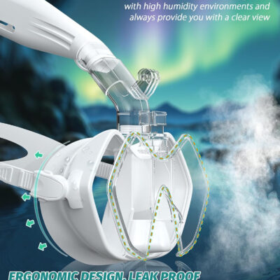 689c3044a3d3c7e8829e229a3f0df29232b460d84b2cbaa5ea097.jpg Greatever Half Face Diving Mask, Innovative with Nose Breathing, Comfortable & Breathable Fit,Detachable Breathing Tube,and Home Water Sports
