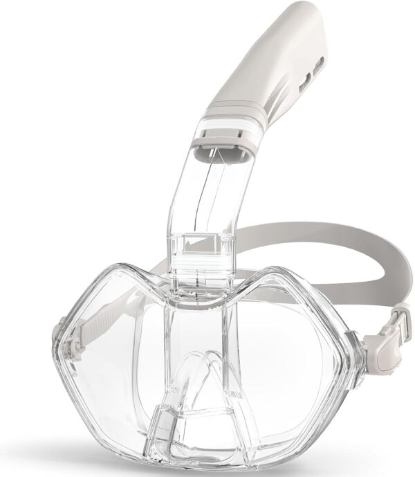689c305cc360c1248972eeee834e9ae69a7c8bf5be2e1c176339c.jpg Greatever Half Face Diving Mask, Innovative with Nose Breathing, Comfortable & Breathable Fit,Detachable Breathing Tube,and Home Water Sports