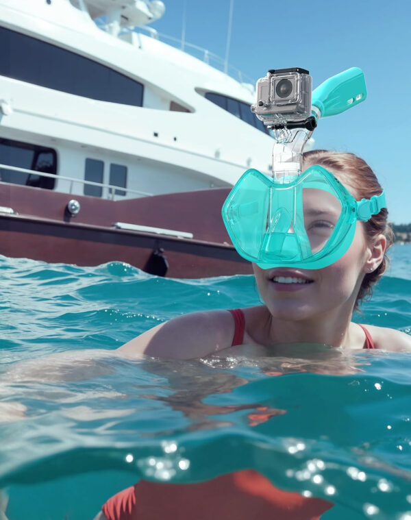 689c307563f8c900c1ccd7db7fd026bac5b95168488b38d82be70.jpg Greatever Half Face Diving Mask, Innovative with Nose Breathing, Comfortable & Breathable Fit,Detachable Breathing Tube,and Home Water Sports