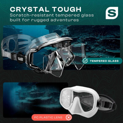 689c30bcc9e49cfec34395bcb354e3fc83aebb1e1a3ee2c80bd82.jpg Pano 3 Scuba Diving Mask, Tempered Glass Snorkel Mask Three-Window Scuba Mask No-Leak Dive Mask Silicone Skirt Diving Mask for Snorkeling and Scuba Use