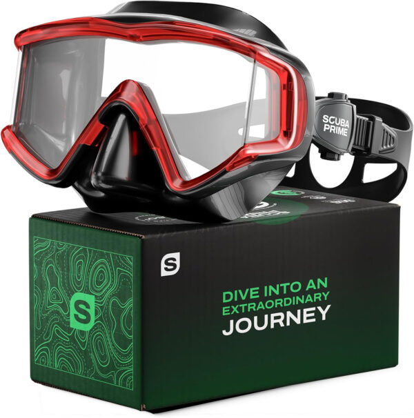 689c30c3ef5a9f4b3b735d5d5ed267d674ba09bcc9ef43f870d43.jpg Pano 3 Scuba Diving Mask, Tempered Glass Snorkel Mask Three-Window Scuba Mask No-Leak Dive Mask Silicone Skirt Diving Mask for Snorkeling and Scuba Use