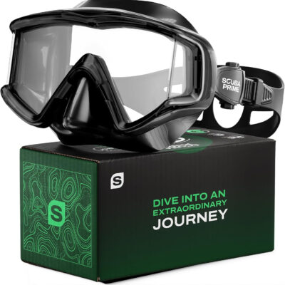 689c30dd3c7358017037134acaa9be179330019980f84bb8930f7.jpg Pano 3 Scuba Diving Mask, Tempered Glass Snorkel Mask Three-Window Scuba Mask No-Leak Dive Mask Silicone Skirt Diving Mask for Snorkeling and Scuba Use
