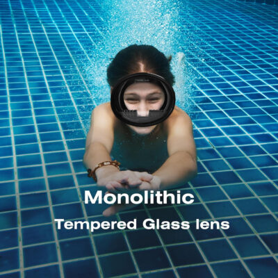 Snorkeling Gear for Adults - Anti-Fog Tempered Glass Mask, Oval Silicone Skirt for Spearfishing, Freediving & Snorkeling, Comfortable Fit, Clear Vision