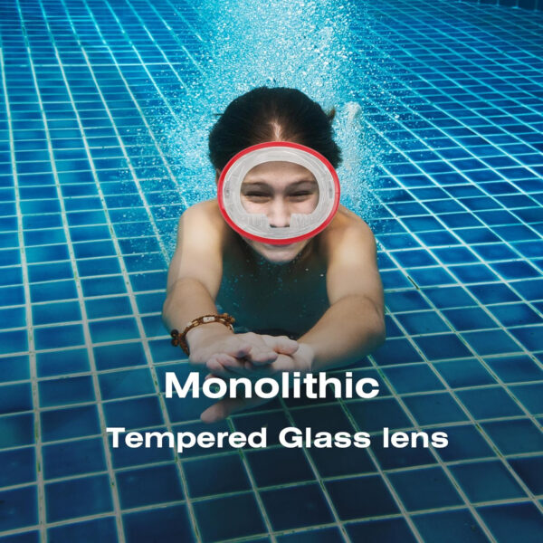 Snorkeling Gear for Adults - Anti-Fog Tempered Glass Mask, Oval Silicone Skirt for Spearfishing, Freediving & Snorkeling, Comfortable Fit, Clear Vision