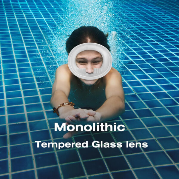 Snorkeling Gear for Adults - Anti-Fog Tempered Glass Mask, Oval Silicone Skirt for Spearfishing, Freediving & Snorkeling, Comfortable Fit, Clear Vision