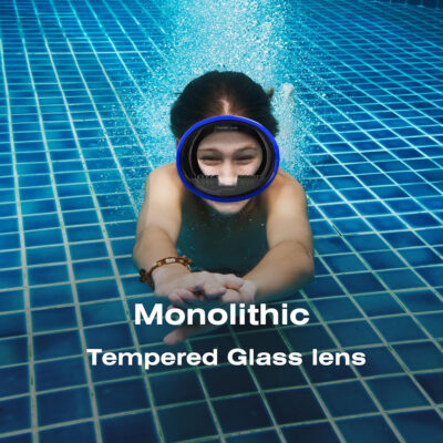 Snorkeling Gear for Adults - Anti-Fog Tempered Glass Mask, Oval Silicone Skirt for Spearfishing, Freediving & Snorkeling, Comfortable Fit, Clear Vision