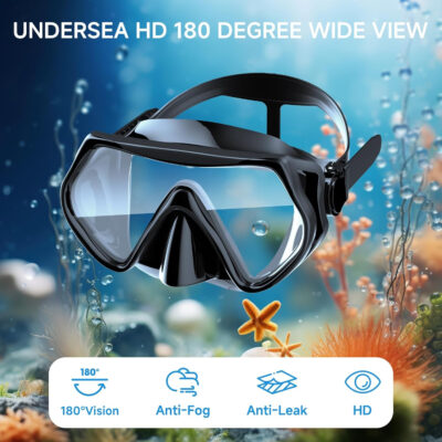 689c31e88320b5065924db4818d4110061e938f3c6194db9022da.jpg Snorkeling Gear for Adults, Dry-Top Snorkel Set Scuba Diving mask, 180°Panoramic Wide View Professional Snorkeling Gear Breathing Freely Snorkel Mask