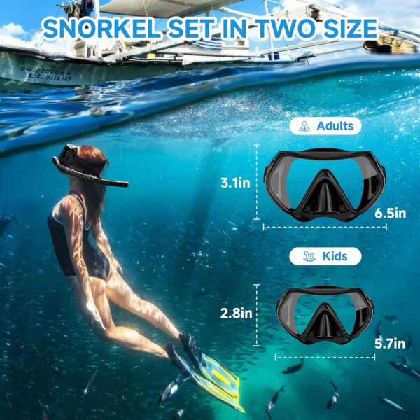 689c31ef302319852f6258d820f87c5e31b4dab24ab9648b8a69f.jpg Snorkeling Gear for Adults, Dry-Top Snorkel Set Scuba Diving mask, 180°Panoramic Wide View Professional Snorkeling Gear Breathing Freely Snorkel Mask