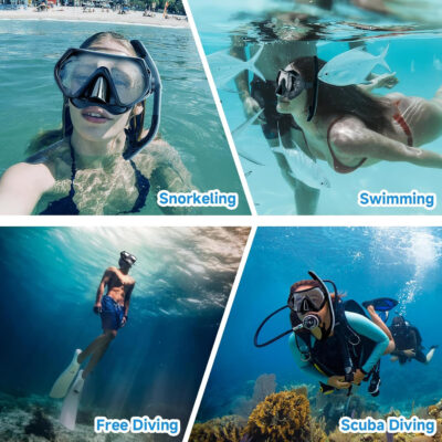 689c31f10436485bbd1dc2a307eb12f790aa3efa7ff6077dfb991.jpg Snorkeling Gear for Adults, Dry-Top Snorkel Set Scuba Diving mask, 180°Panoramic Wide View Professional Snorkeling Gear Breathing Freely Snorkel Mask