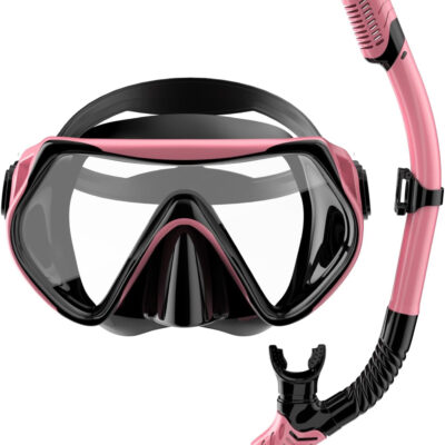 689c31ffe98bc27352d33ef3091e61a60a6130c2a4dee3dfdd8a6.jpg Snorkeling Gear for Adults, Dry-Top Snorkel Set Scuba Diving mask, 180°Panoramic Wide View Professional Snorkeling Gear Breathing Freely Snorkel Mask