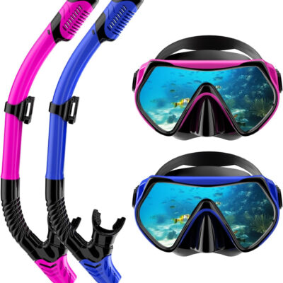 689c3201b19336cd67c24dc0459432e464ae2c3577ade942f8b1d.jpg Snorkeling Gear for Adults, Dry-Top Snorkel Set Scuba Diving mask, 180°Panoramic Wide View Professional Snorkeling Gear Breathing Freely Snorkel Mask