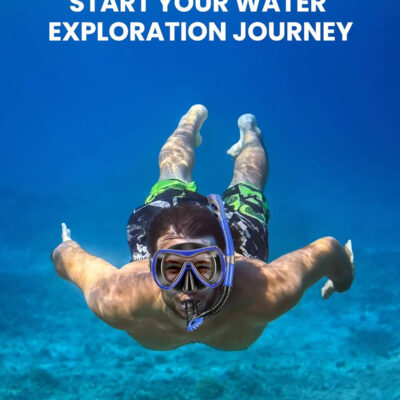 OutdoorMaster Mobula Snorkeling Gear for Adults, Diving Mask and Snorkel Set with Tempered Glass Anti-Fog, TOP Dry Snorkel for Diving Snorkeling Swimming