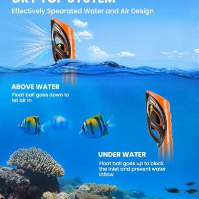 OutdoorMaster Mobula Snorkeling Gear for Adults, Diving Mask and Snorkel Set with Tempered Glass Anti-Fog, TOP Dry Snorkel for Diving Snorkeling Swimming