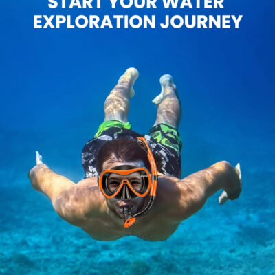 OutdoorMaster Mobula Snorkeling Gear for Adults, Diving Mask and Snorkel Set with Tempered Glass Anti-Fog, TOP Dry Snorkel for Diving Snorkeling Swimming