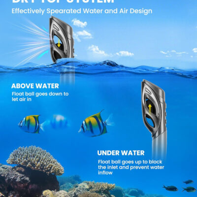 OutdoorMaster Mobula Snorkeling Gear for Adults, Diving Mask and Snorkel Set with Tempered Glass Anti-Fog, TOP Dry Snorkel for Diving Snorkeling Swimming
